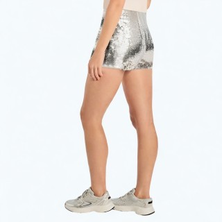 High Waist Slim Sequined Casual Short Skirt