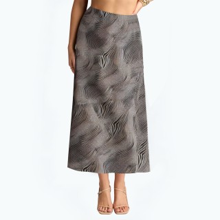 Animal Print High Waisted Skirt
