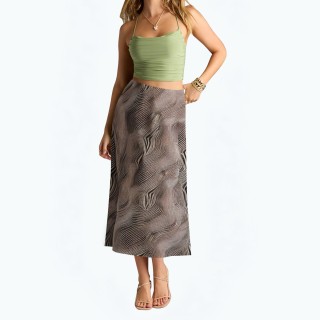 Animal Print High Waisted Skirt