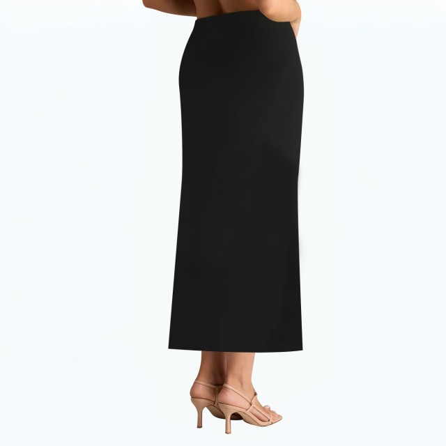 Fashionable And Casual Commuter Style Slit Skirt