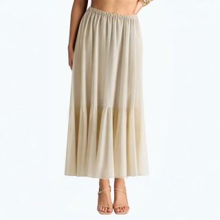 Romantic Art Cold White Style Pleated Skirt