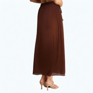 Versatile Elastic High Waist Mid Length Skirt