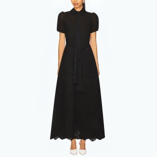 Tassel Mid Sleeve Hollow Dress
