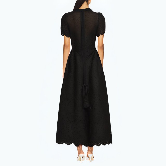 Tassel Mid Sleeve Hollow Dress