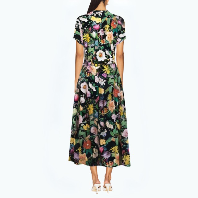 Casual Holiday Style Printed Dress