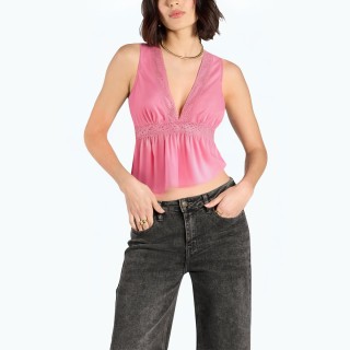 Pink Fashionable Multifunctional Short Top