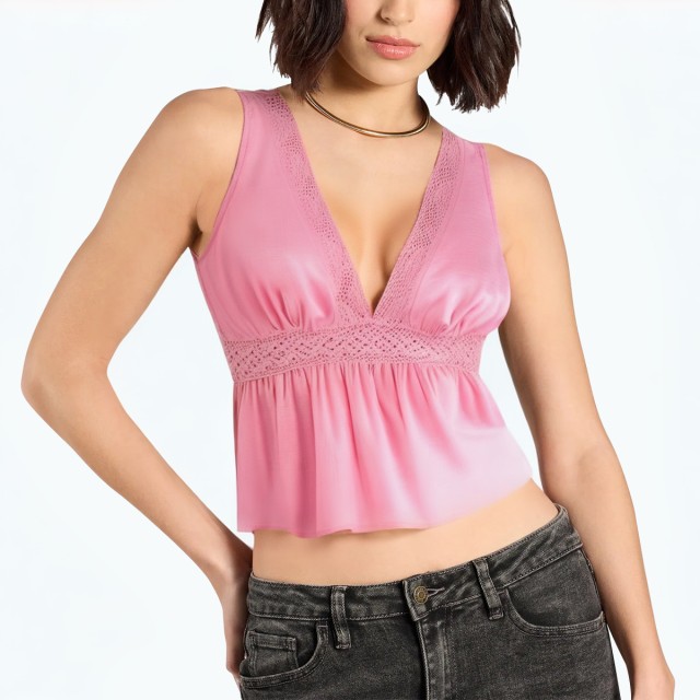 Pink Fashionable Multifunctional Short Top