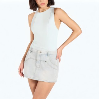Sleeveless Pleated Halter Neck Vest Top