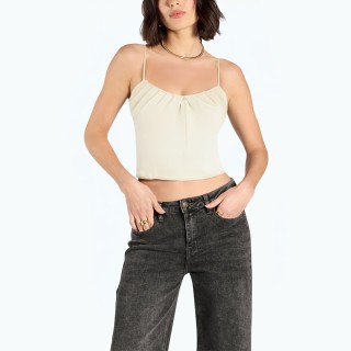 Slim And Simple Thin Strap Vest Top