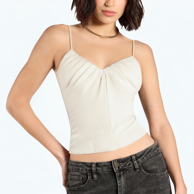 Slim And Simple Thin Strap Vest Top