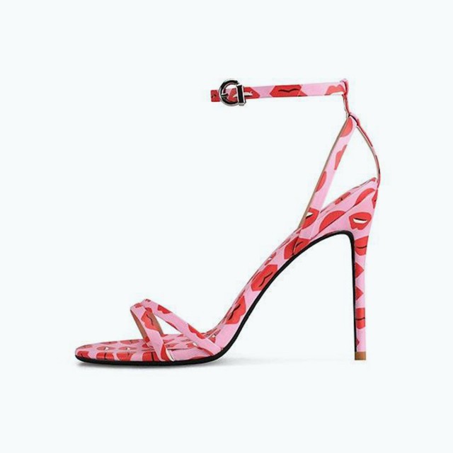 Cute And Fashionable Printed High Heeled Sandals