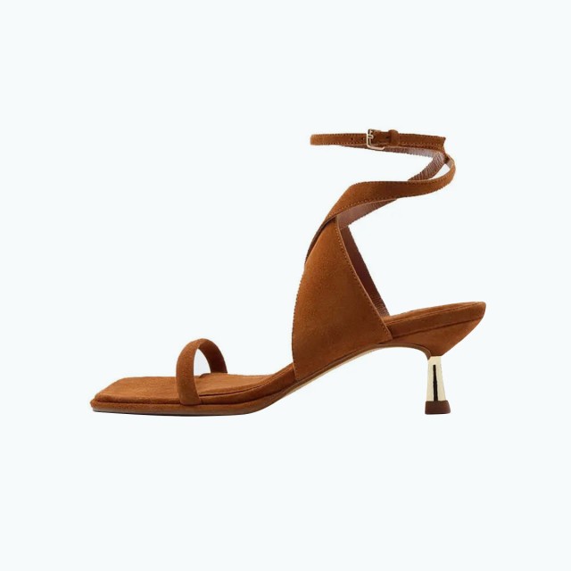 Cross Strap Design High Heeled Sandals