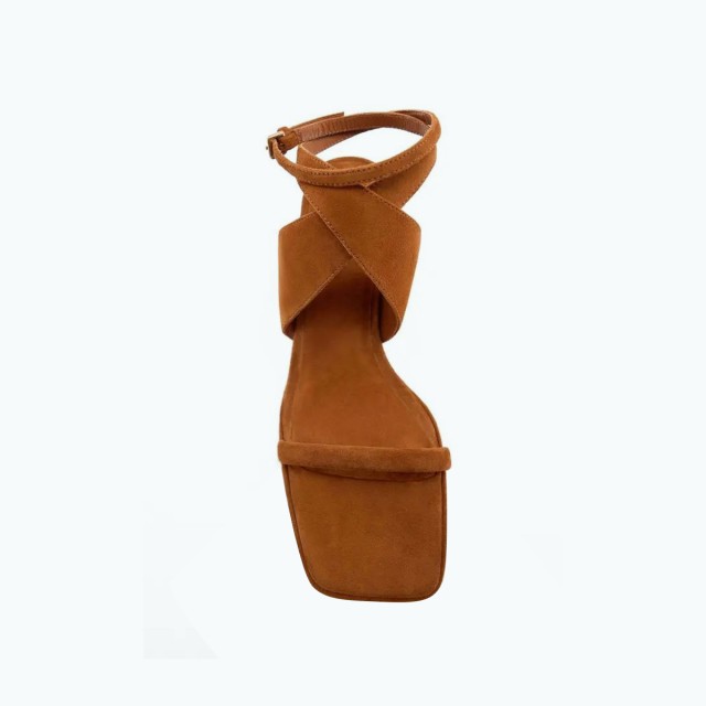 Cross Strap Design High Heeled Sandals