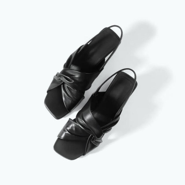 Open Toe Cross High Heeled Sandals