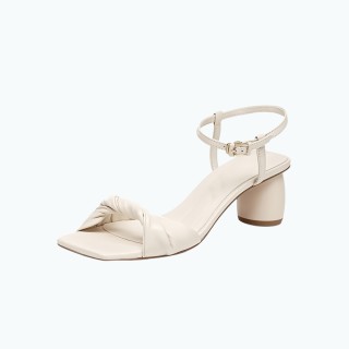Comfortable Genuine Leather High Heeled Sandals