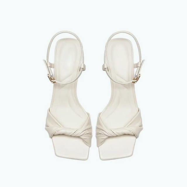 Comfortable Genuine Leather High Heeled Sandals