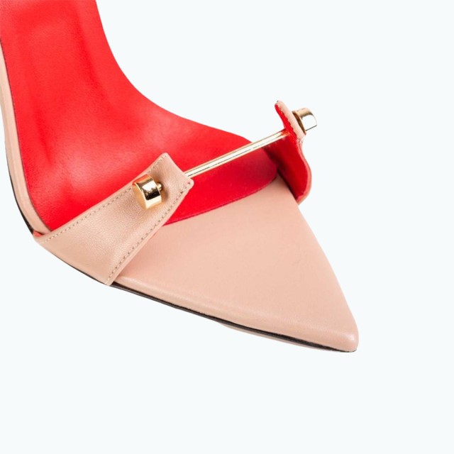 Fashion Buckle Metal Heel High Heel Sandals