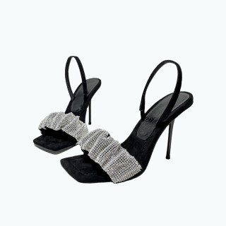 Shiny Rhinestone High Heeled Sandals