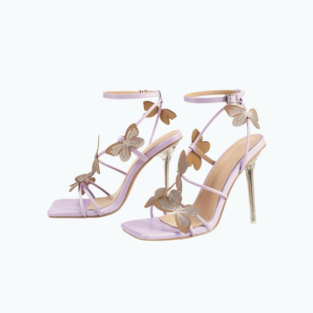 Fashion Butterfly High Heeled Sandals