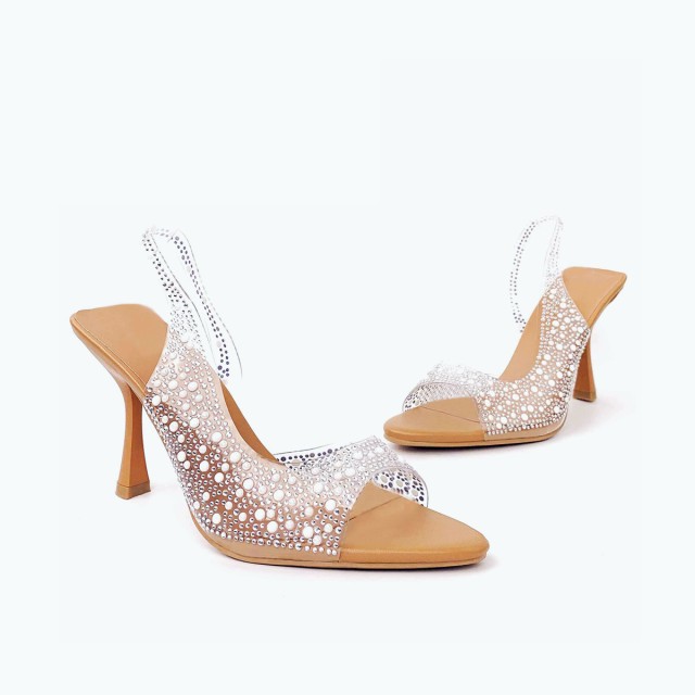Luxury Diamond High Heeled Sandals