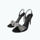 Diamond Bow High Heeled Sandals
