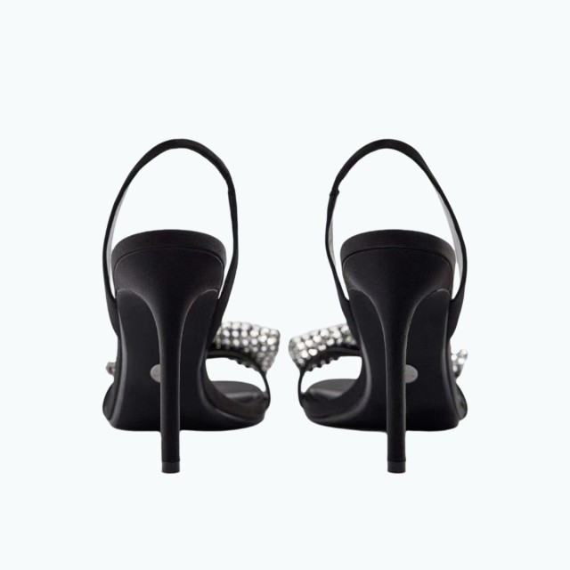Diamond Bow High Heeled Sandals