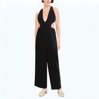 Backless Waist Hollow Jumpsuit