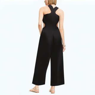 Backless Waist Hollow Jumpsuit