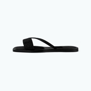 Luxury Rhinestone Sexy Flat Slippers