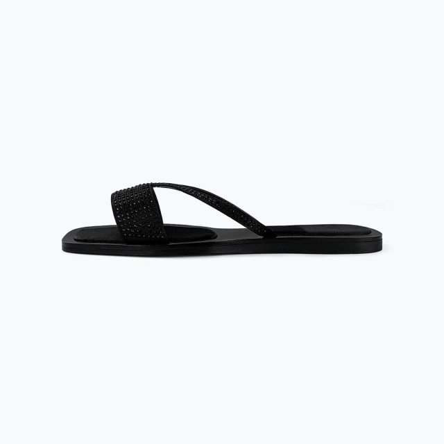 Luxury Rhinestone Sexy Flat Slippers