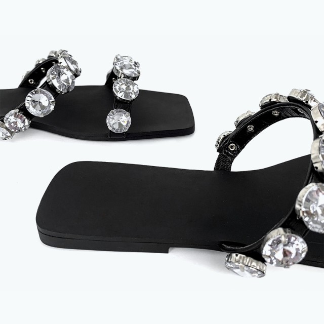 Genuine Leather Luxury Flat Slippers