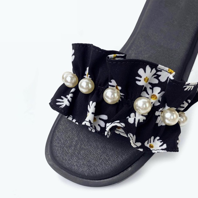 Thin Button Luxury Flat Slippers