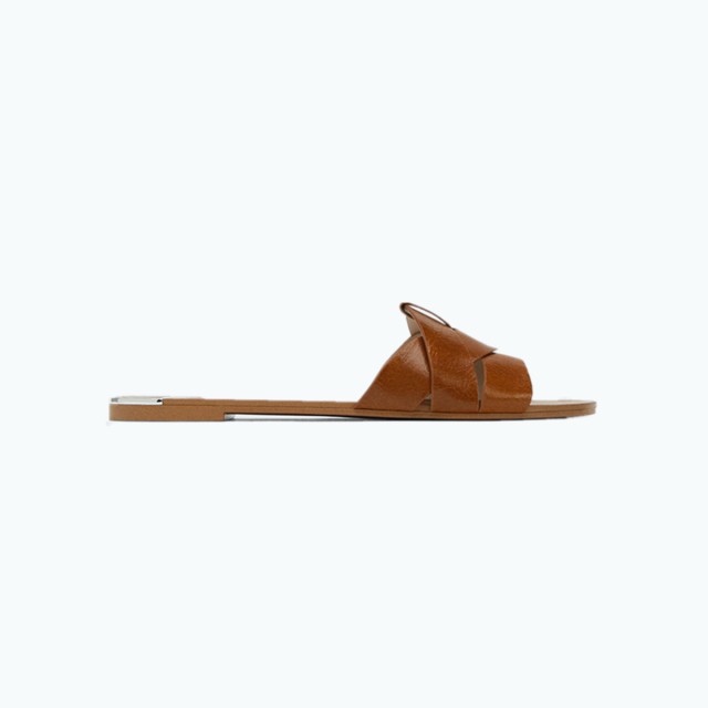 Nude Beach Braided Flat Slippers
