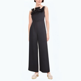 Backless Collar Long Jumpsuit