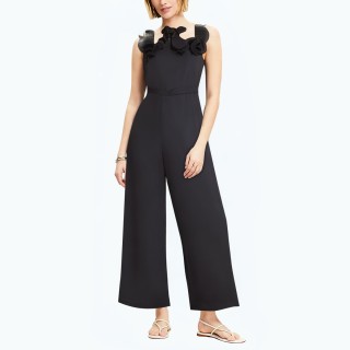 Backless Collar Long Jumpsuit