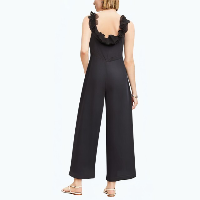 Backless Collar Long Jumpsuit