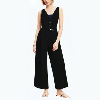 Fashionable And Simple Sleeveless Jumpsuit