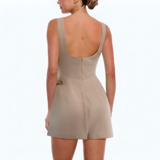 Round Neck Sleeveless Slim Jumpsuit