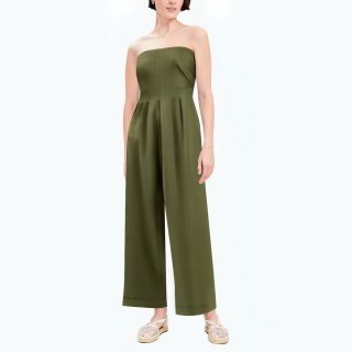 Slim Fit Jumpsuit With Tube Top