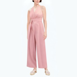 Waist Suspender Collar Jumpsuit