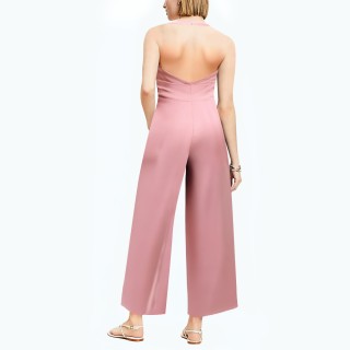 Waist Suspender Collar Jumpsuit
