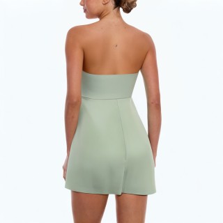 Bow Decorated Pleated Jumpsuit