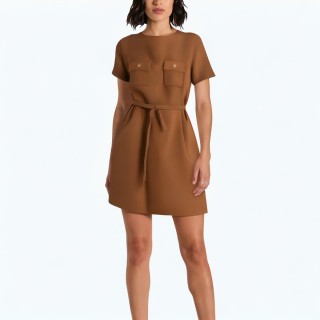 Sweet And Fashionable Short Sleeved Dress
