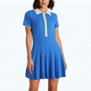 Simple And Fashionable Knitted Shirt Dress