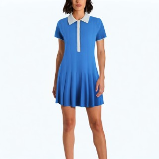Simple And Fashionable Knitted Shirt Dress