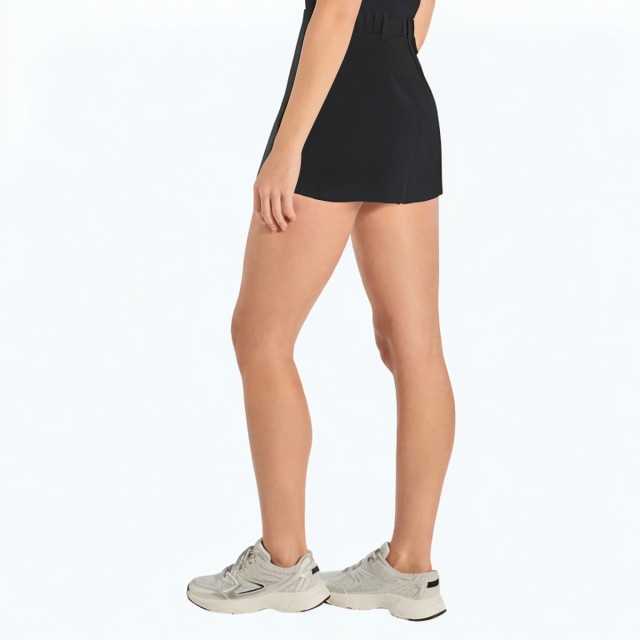 Pleated High Waist A Line Pants Casual Shorts