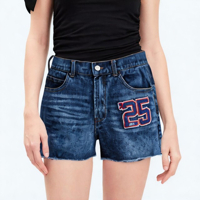 Fashionable Hot Girl High Waist Denim Shorts