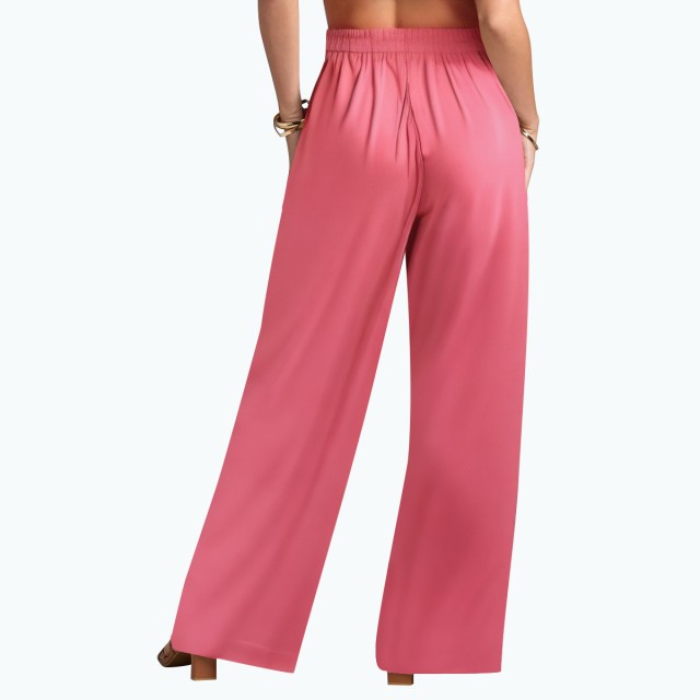 Wide Leg Mid Waist Comfortable Casual Pants