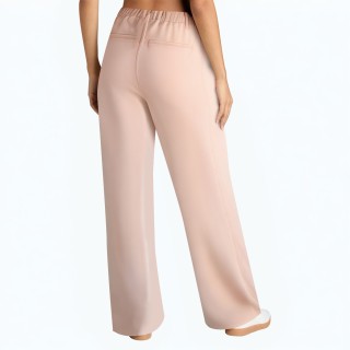 Drawstring Elastic Waist Loose Trousers