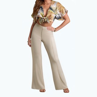 High Waist Slim Casual Pants